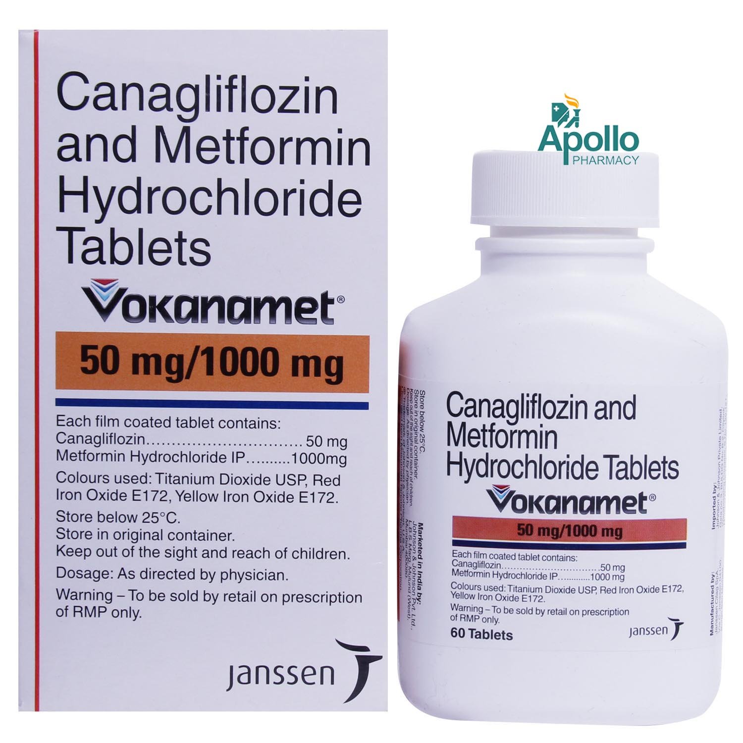 Vokanamet 50/1000 Tablet 60's, Pack of 1 TABLET Vokanamet 50/1000 Tablet 60's, Pack of 1 TABLET