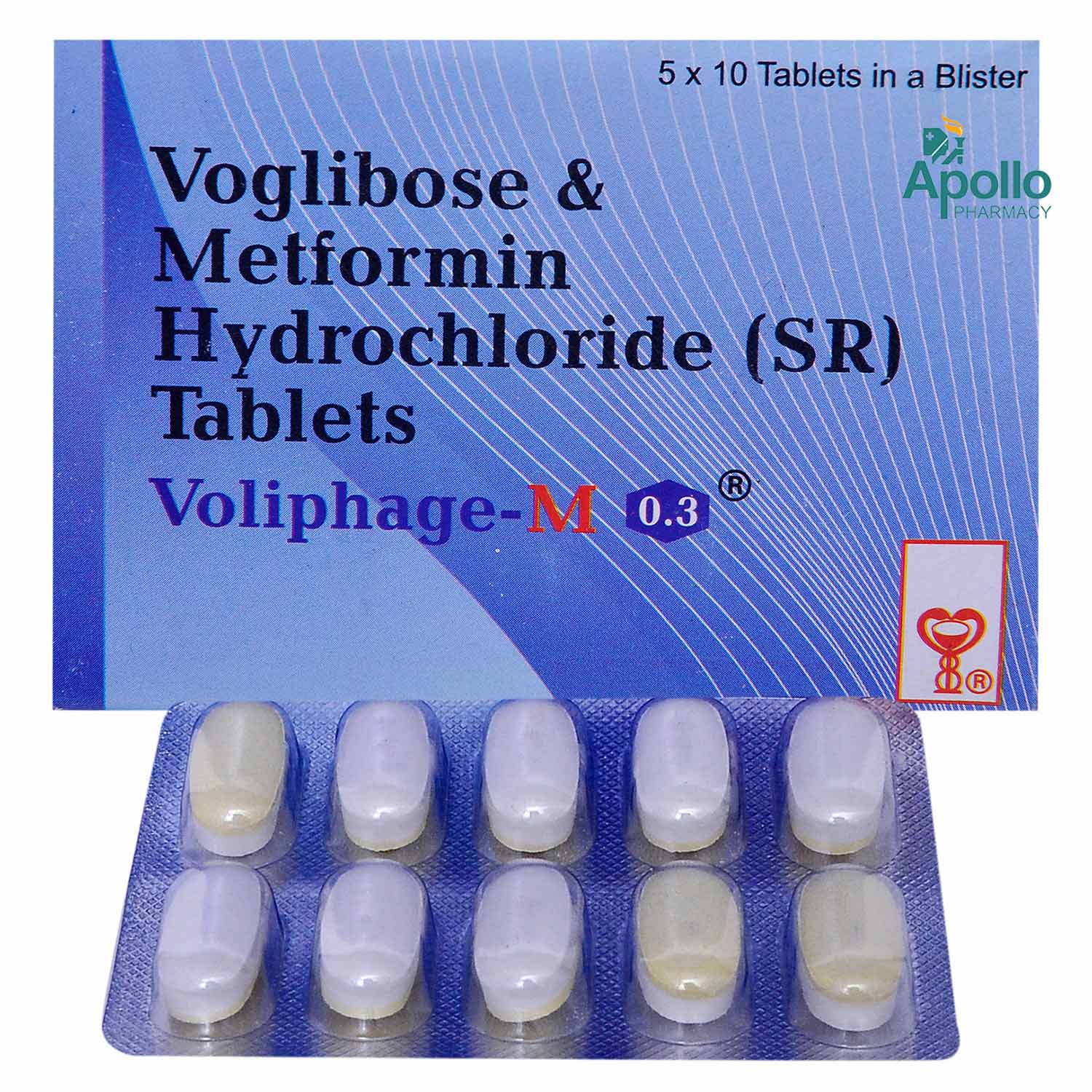 VOLIPHAGE M 0.3MG TABLET, Pack of 10 VOLIPHAGE M 0.3MG TABLET, Pack of 10