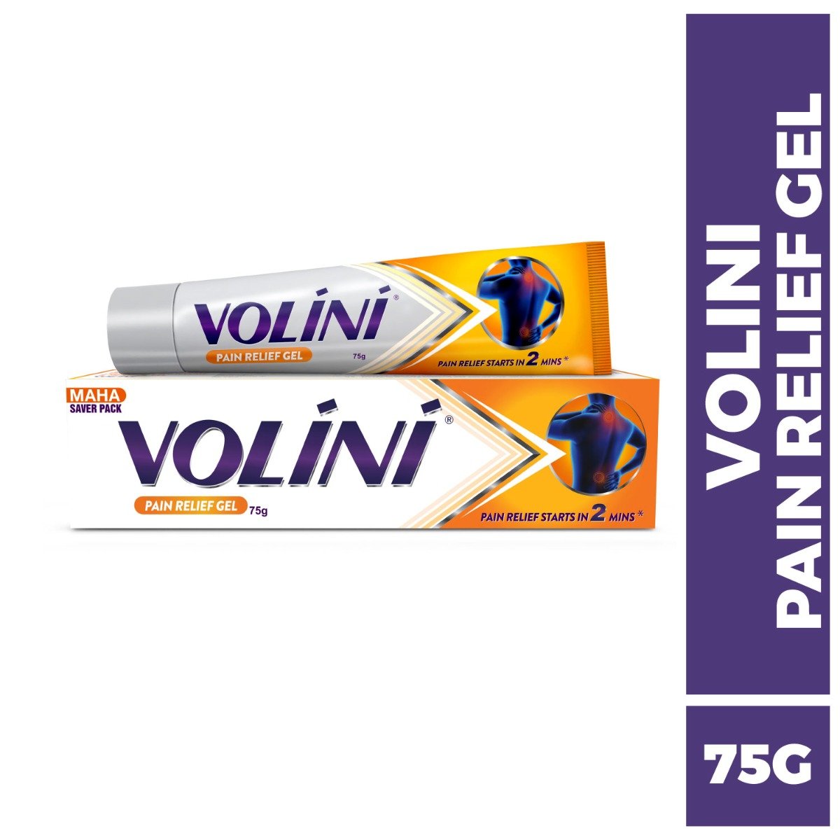 Volini Pain Relief Gel, 75 gm, Pack of 1 Volini Pain Relief Gel, 75 gm, Pack of 1