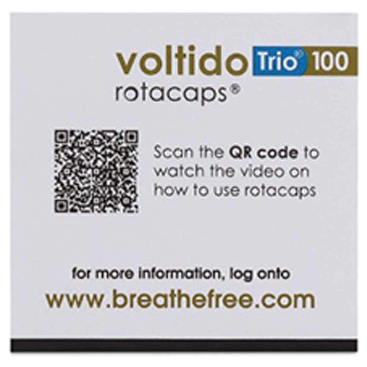 Voltido Trio 100 Rotacaps 30's, Pack of 1 Voltido Trio 100 Rotacaps 30's, Pack of 1