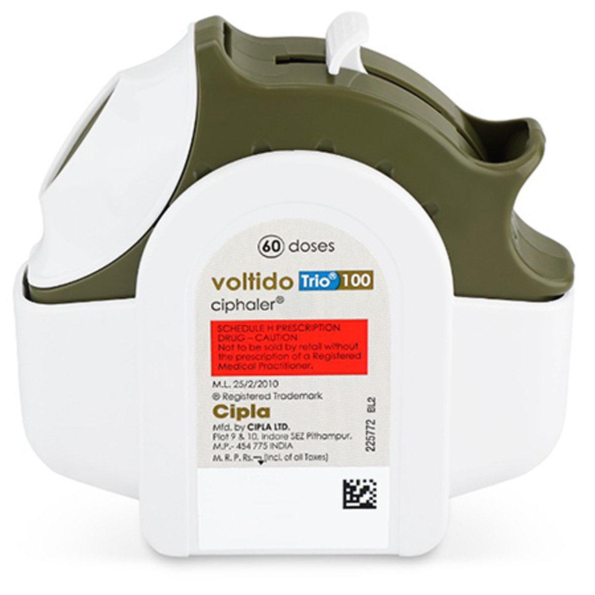 Voltido Trio 100 Ciphaler 60 mDPI, Pack of 1 Voltido Trio 100 Ciphaler 60 mDPI, Pack of 1