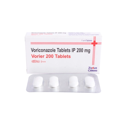 Vorier 200 Tablet 4's, Pack of 4 TabletS