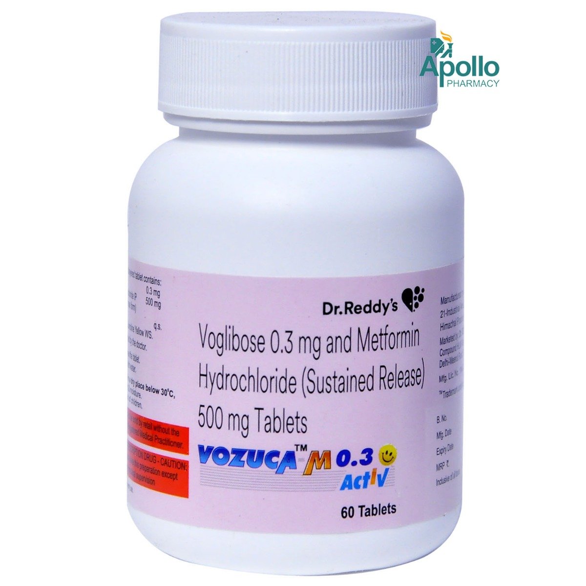 Vozuca M 0.3 Activ Tablet 60's, Pack of 1 Vozuca M 0.3 Activ Tablet 60's, Pack of 1