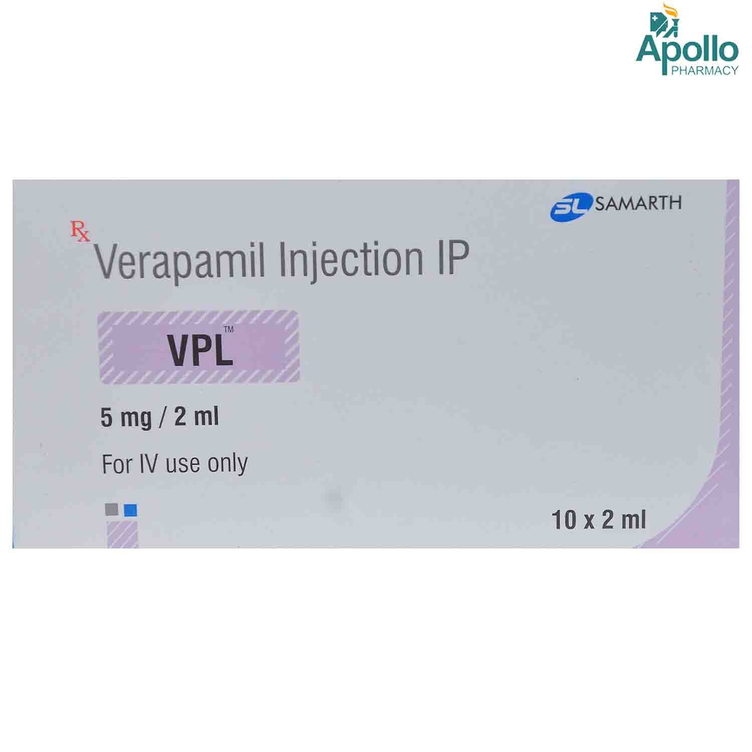 Buy Vpl 5 mg Injection 10 x 2 ml Online