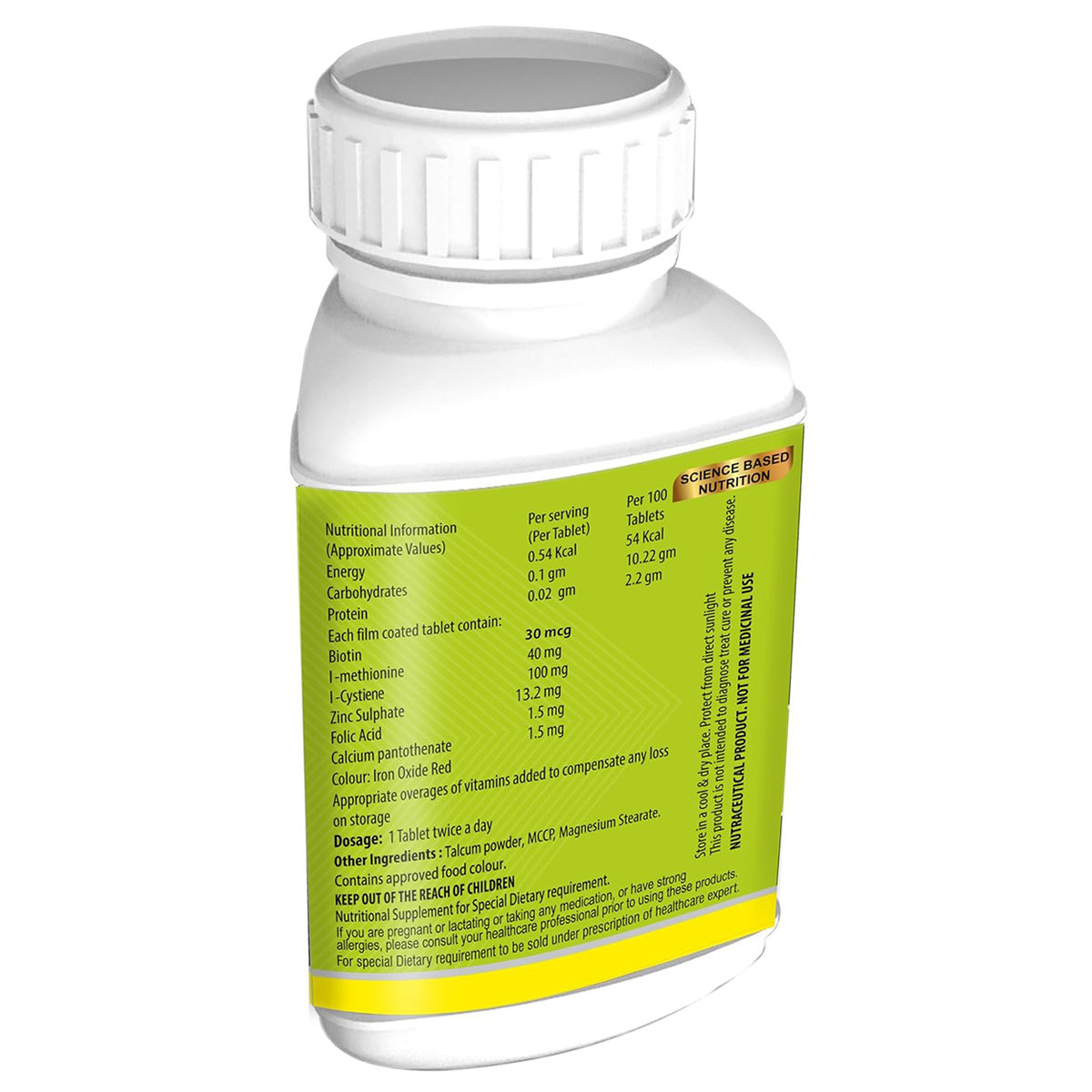 Vogue Wellness Biotin, 60 Tablets, Pack of 1 Vogue Wellness Biotin, 60 Tablets, Pack of 1