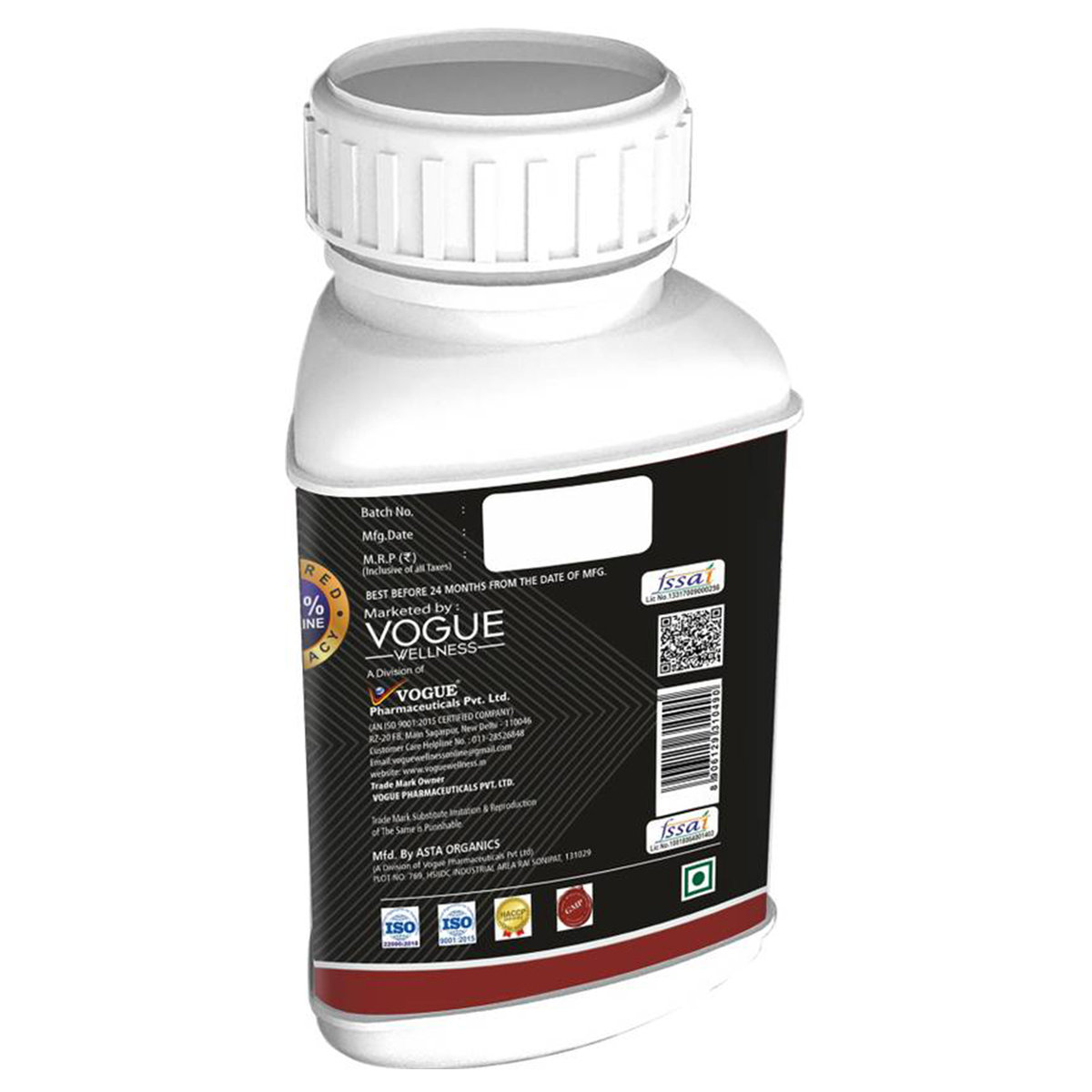 Vogue Wellness Testo Booster, 60 Tablets, Pack of 1 Vogue Wellness Testo Booster, 60 Tablets, Pack of 1