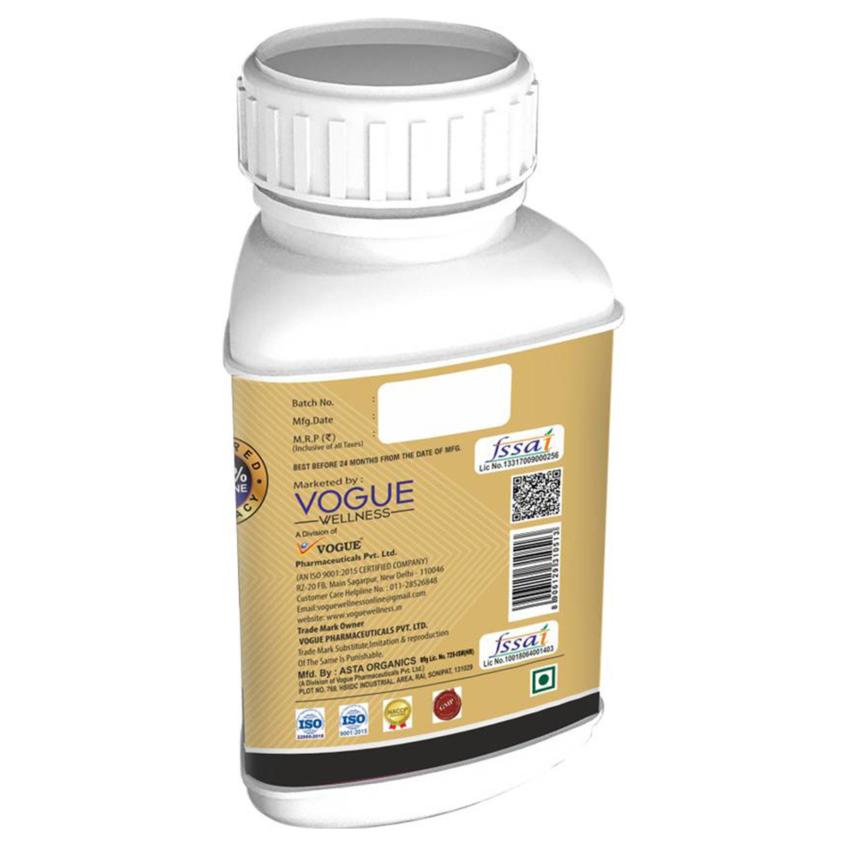 Vogue Wellness Shilajit, 60 Tablets, Pack of 1 Vogue Wellness Shilajit, 60 Tablets, Pack of 1