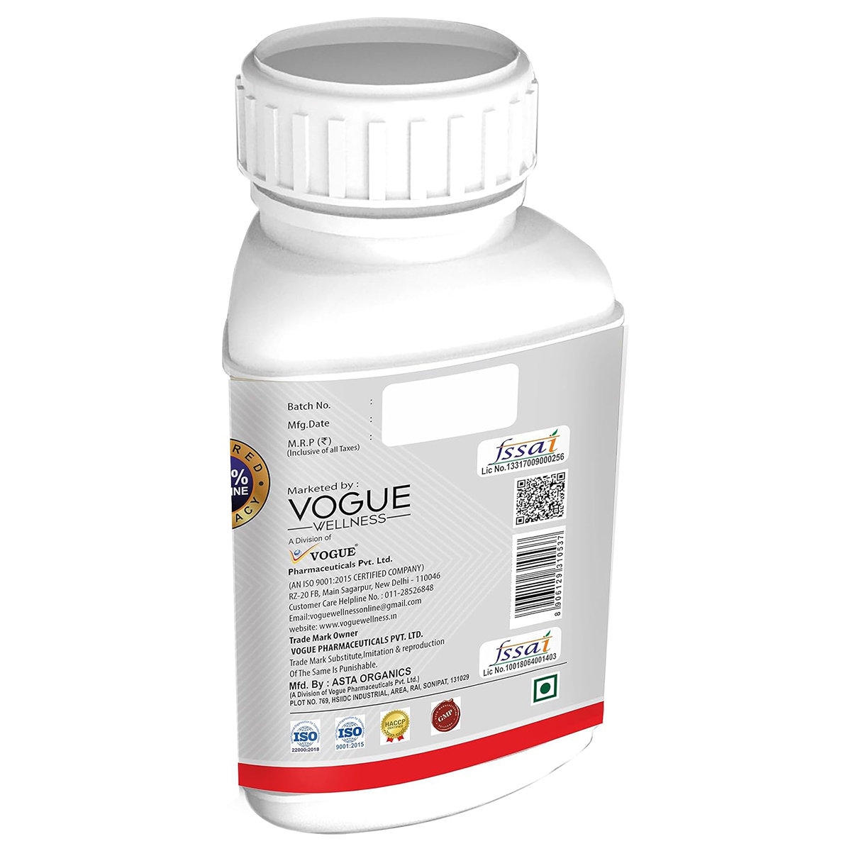 Vogue Wellness Tribulus Gokhshura 1000 mg, 60 Tablets, Pack of 1 Vogue Wellness Tribulus Gokhshura 1000 mg, 60 Tablets, Pack of 1