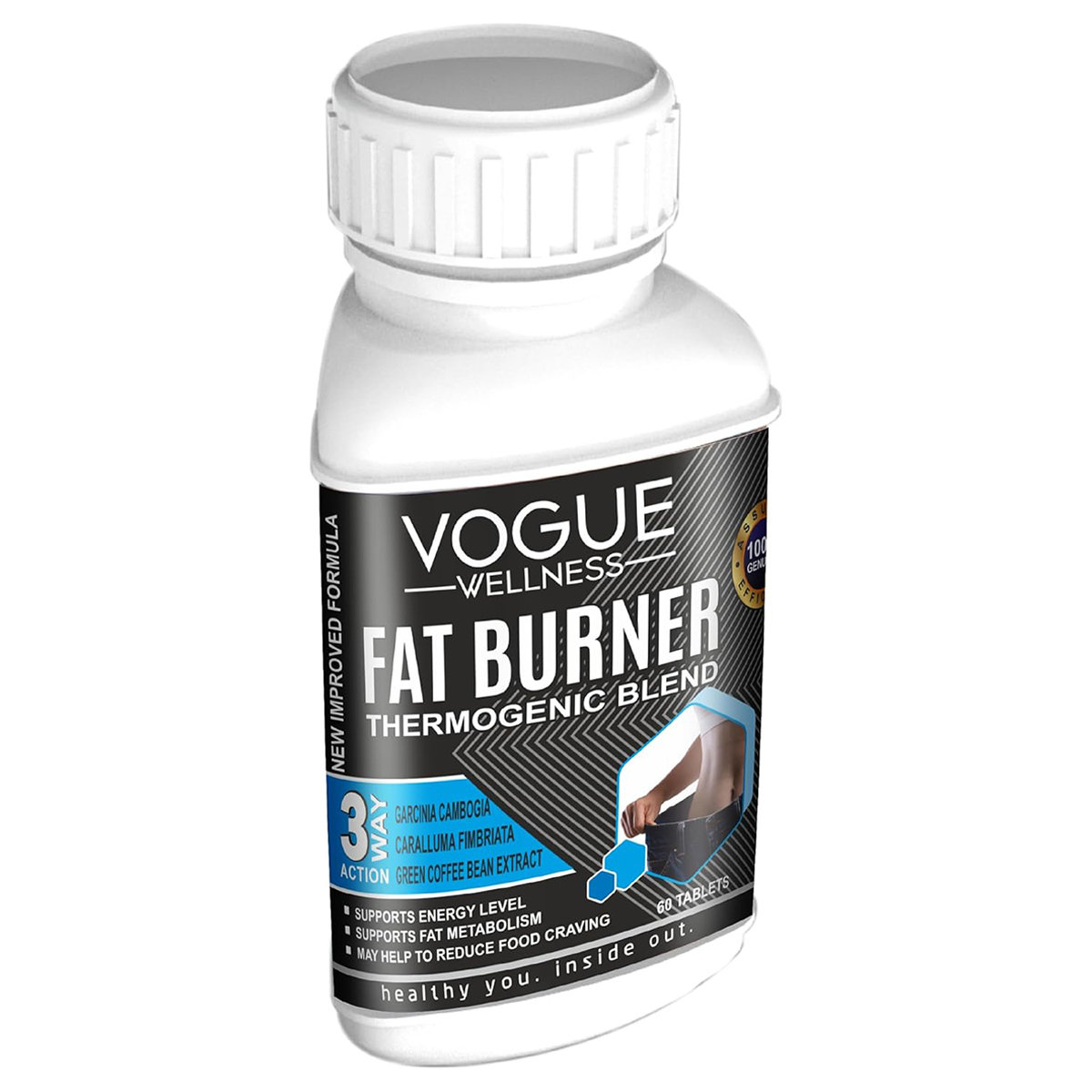 Vogue Wellness Fat Burner, 60 Tablets, Pack of 1 Vogue Wellness Fat Burner, 60 Tablets, Pack of 1