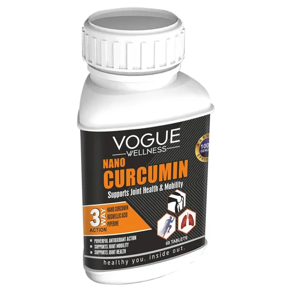 Vogue Wellness Nano Curcumin, 60 Tablets