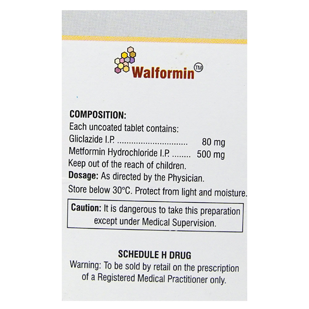 Walformin Tablet 10's, Pack of 10 TABLETS Walformin Tablet 10's, Pack of 10 TABLETS