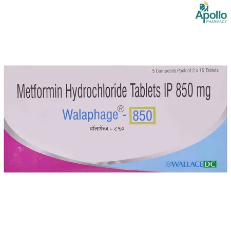 Walaphage 850 Tablet 15's