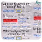 Walaphage 850 Tablet 15's, Pack of 15 TABLETS