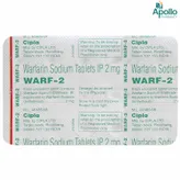 Warf 2 Tablet 15's, Pack of 15 TABLETS