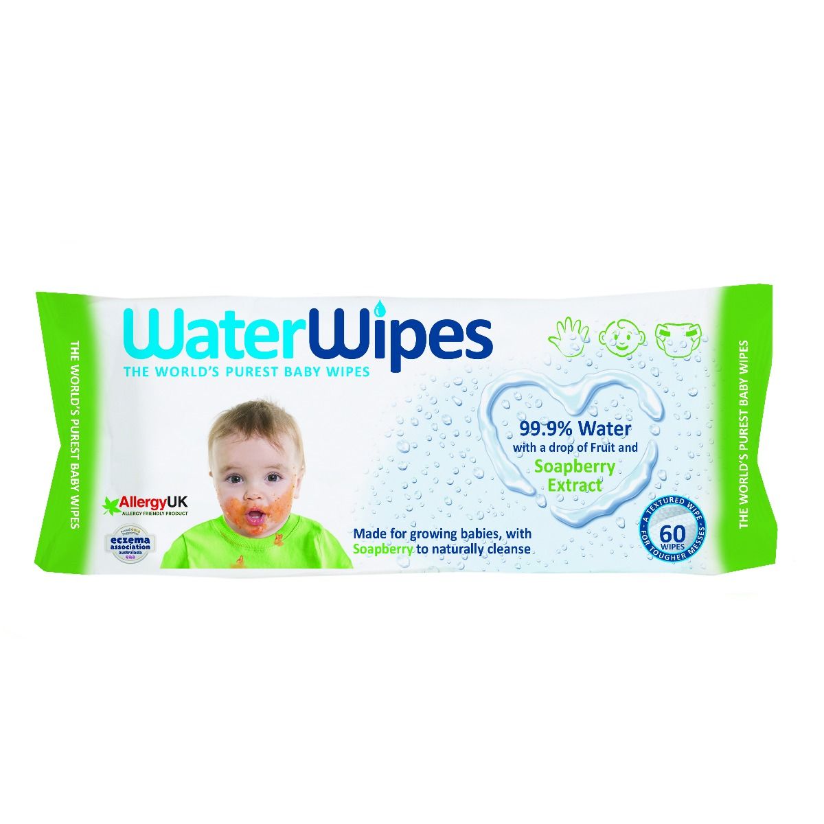 WaterWipes Soapberry Extract Baby Wipes, 60 Count Price, Uses, Side ...