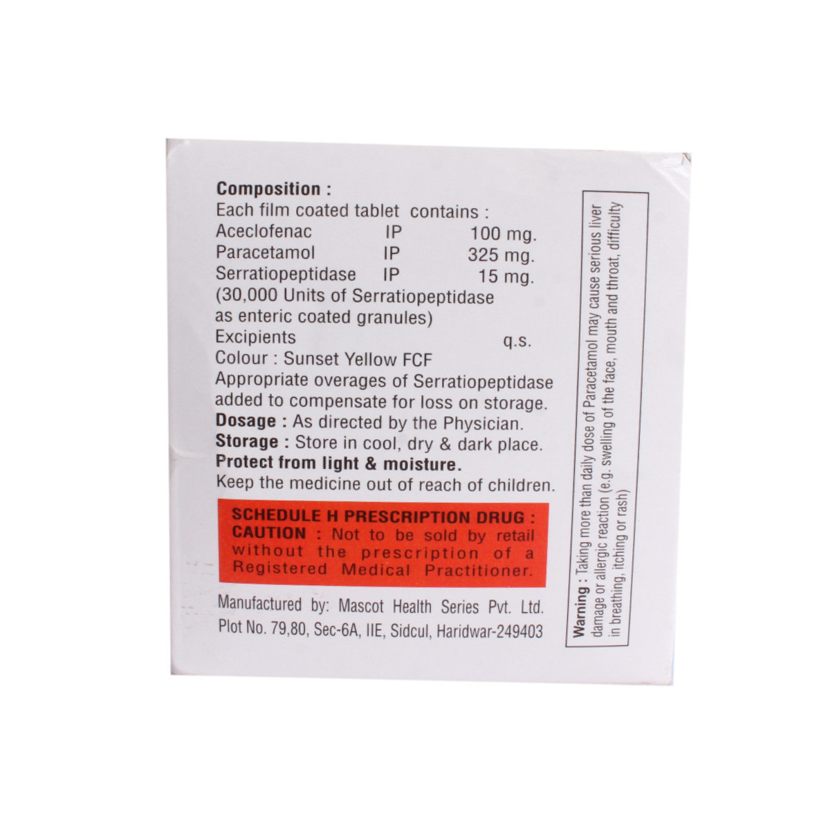 Waygesic SP Tablet 10's, Pack of 10 TABLETS Waygesic SP Tablet 10's, Pack of 10 TABLETS