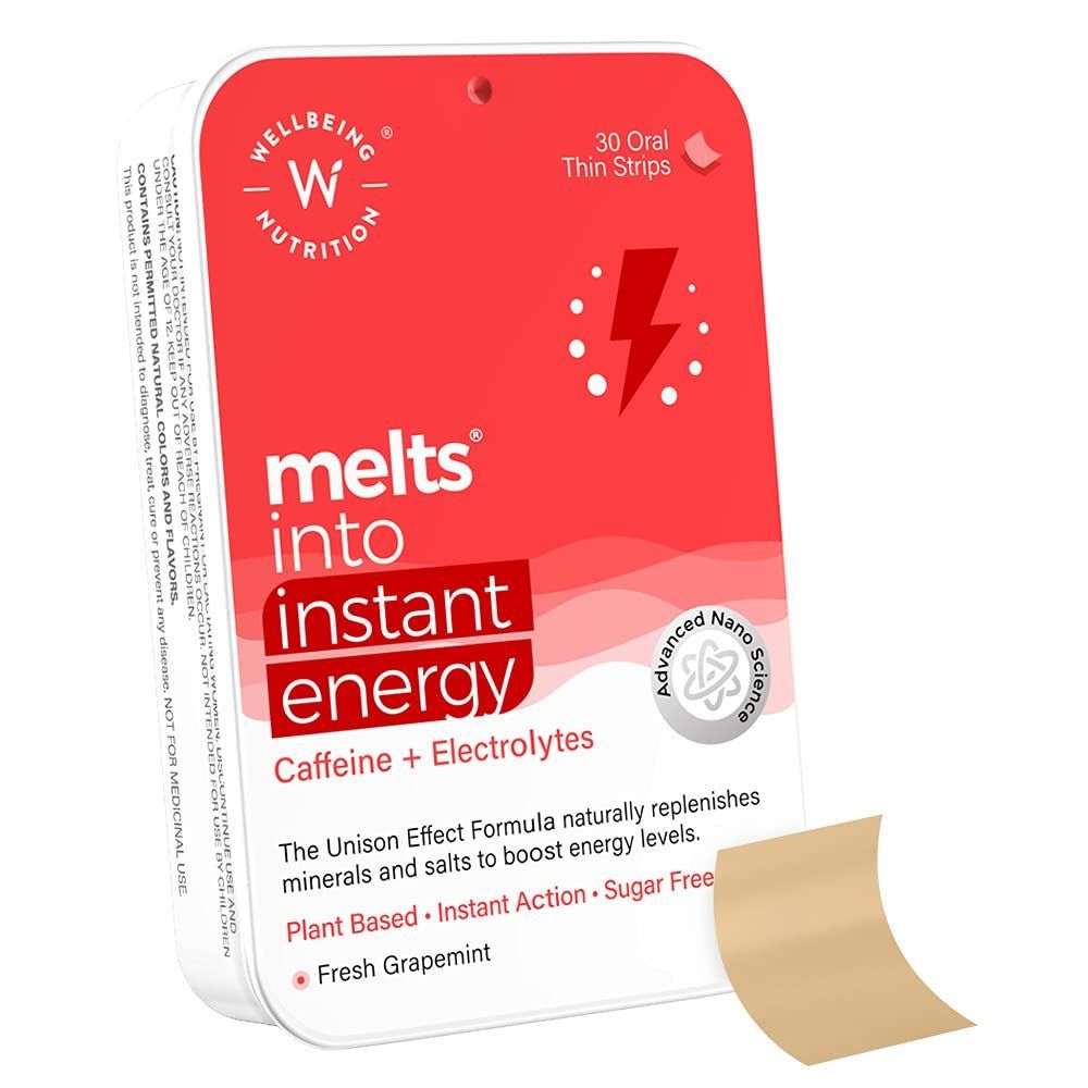 Wellbeing Nutrition Melts Into Instant Energy Caffeine + Electrolytes