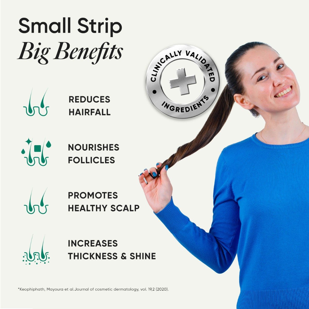 Wellbeing Nutrition Melts Hairfall Control Biotin Strawberry Flavour, 30 Strips, Pack of 1 Wellbeing Nutrition Melts Hairfall Control Biotin Strawberry Flavour, 30 Strips, Pack of 1