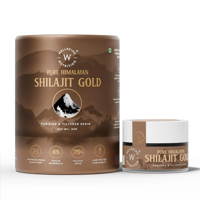 Wellbeing Nutrition Pure Himalayan Shilajit Gold Resin, 20 gm, Pack of 1