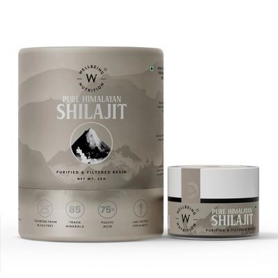 Wellbeing Nutrition Pure Himalayan Shilajit Resin, 20 gm, Pack of 1