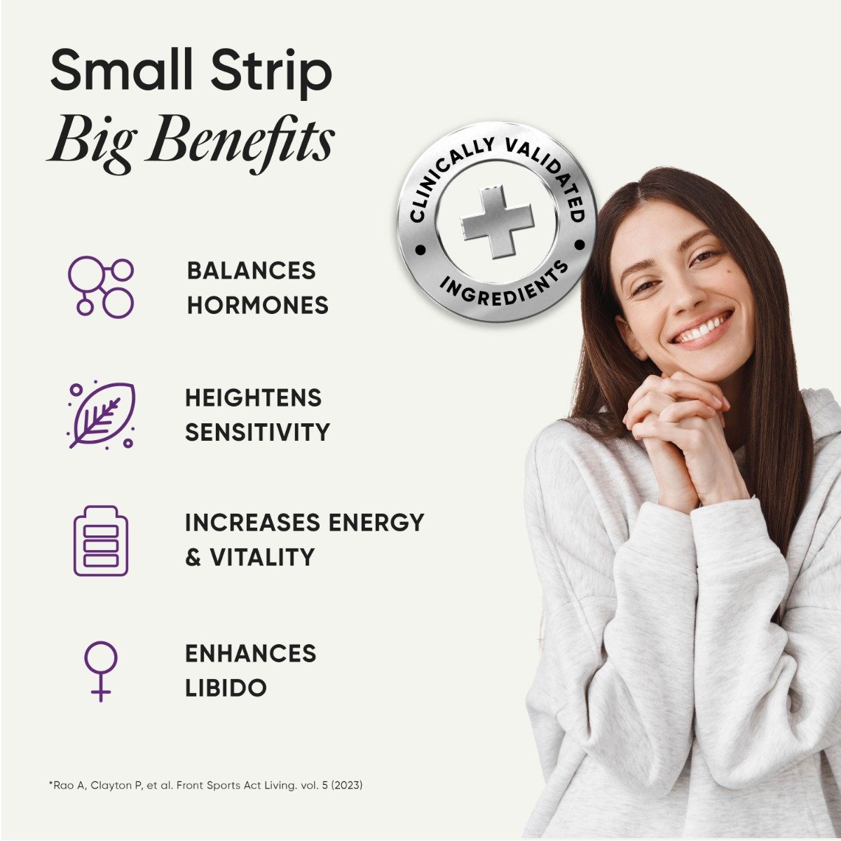 Wellbeing Nutrition Melts Her Desire Peppermint Flavour, 30 Strips, Pack of 1 Wellbeing Nutrition Melts Her Desire Peppermint Flavour, 30 Strips, Pack of 1