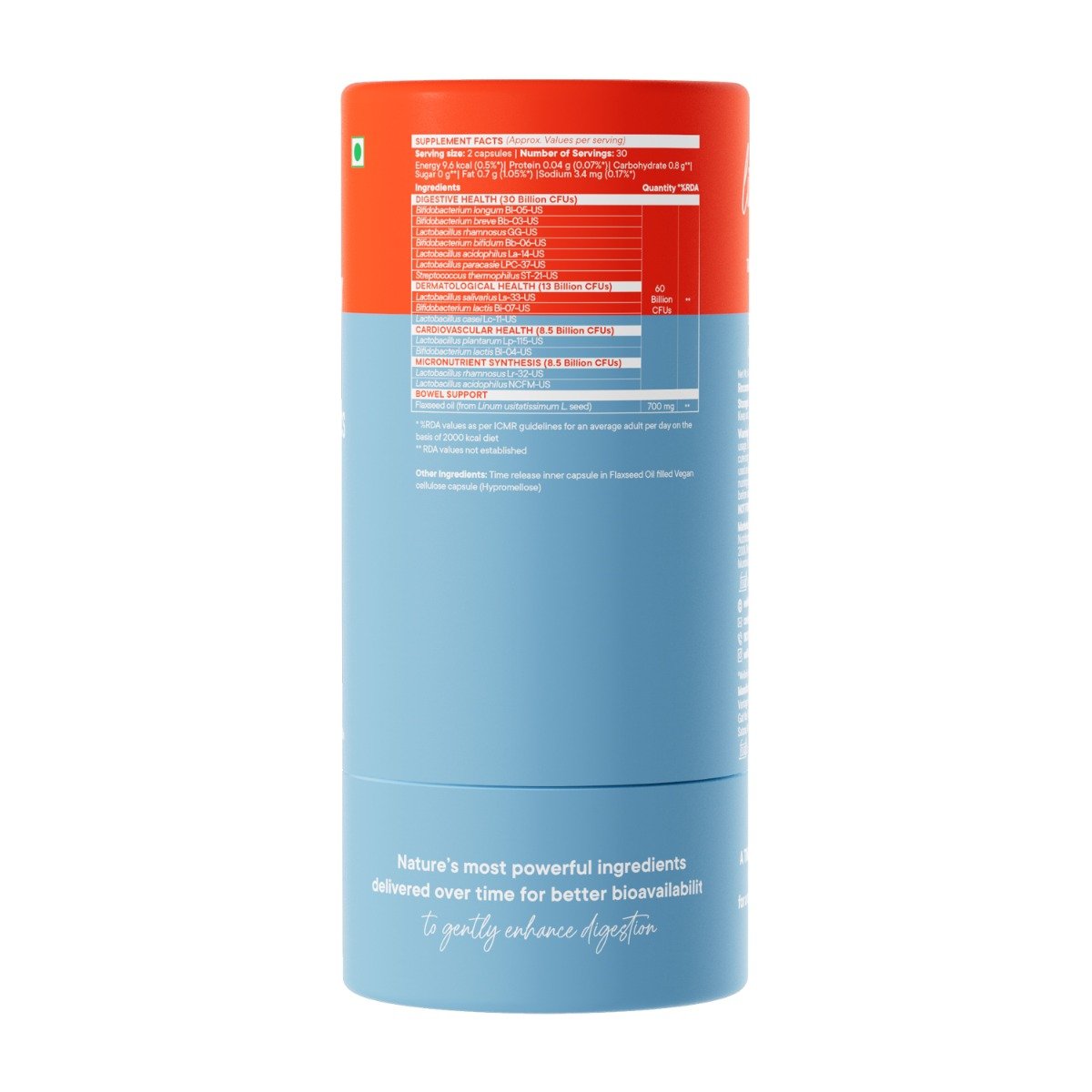 Wellbeing Nutrition Slow Extra Strength Daily Probiotics Capsule 60's, Pack of 1 Wellbeing Nutrition Slow Extra Strength Daily Probiotics Capsule 60's, Pack of 1