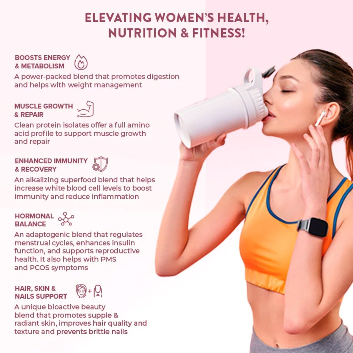 Wellbeing Nutrition Her Superfood Plant Protein Chocolate Peanut Butter Flavour Powder, 500 gm, Pack of 1 Wellbeing Nutrition Her Superfood Plant Protein Chocolate Peanut Butter Flavour Powder, 500 gm, Pack of 1