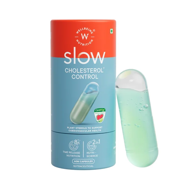 Wellbeing Nutrition Slow Cholesterol Control, 60 Capsules