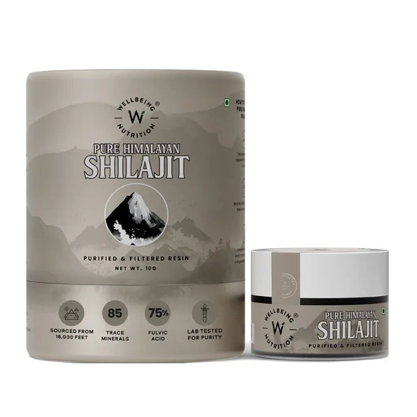 Wellbeing Nutrition Pure Himalayan Shilajit Resin, 10 gm