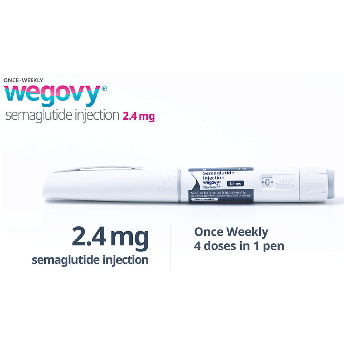 Wegovy Flextouch 2.4 mg PFP Combipack Injection 3 ml, Pack of 1 Wegovy Flextouch 2.4 mg PFP Combipack Injection 3 ml, Pack of 1