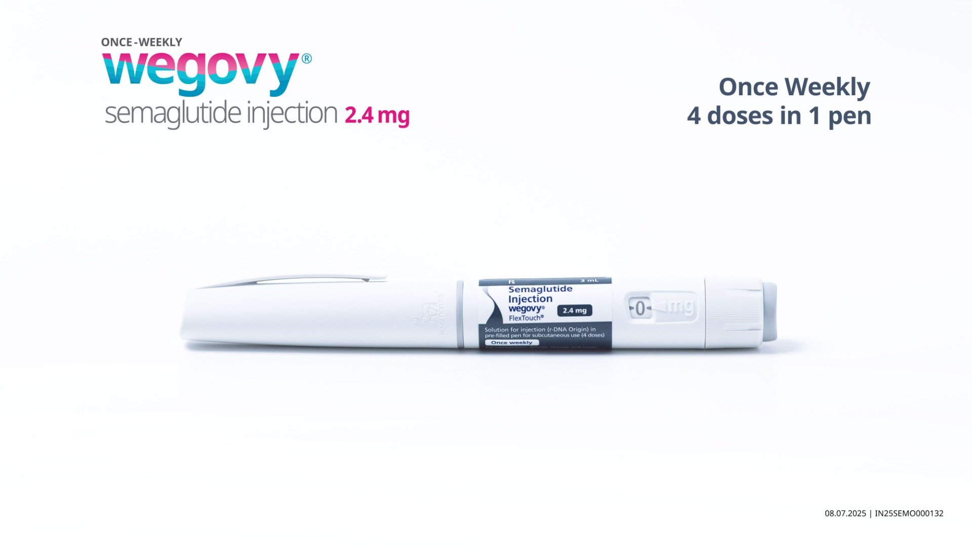 Wegovy Flextouch 2.4 mg PFP Combipack Injection 3 ml, Pack of 1 Wegovy Flextouch 2.4 mg PFP Combipack Injection 3 ml, Pack of 1