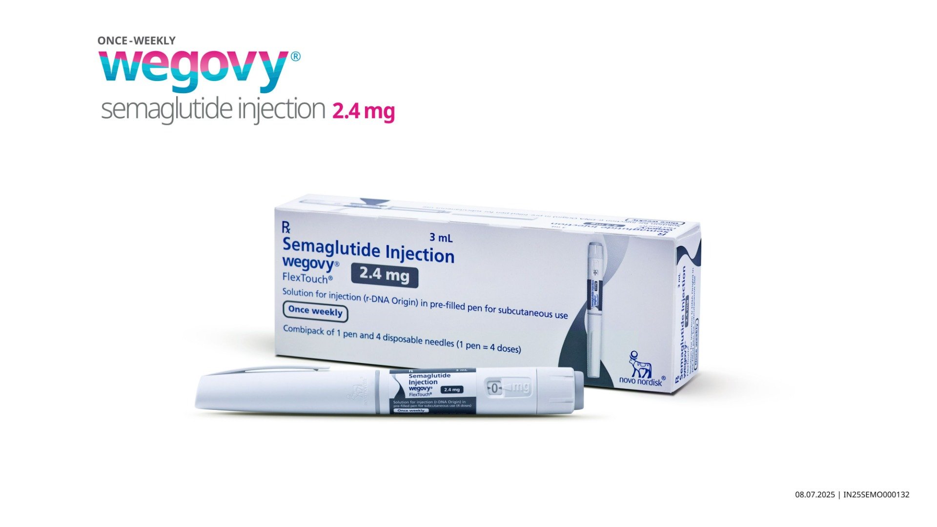 Wegovy Flextouch 2.4 mg PFP Combipack Injection 3 ml, Pack of 1 Wegovy Flextouch 2.4 mg PFP Combipack Injection 3 ml, Pack of 1