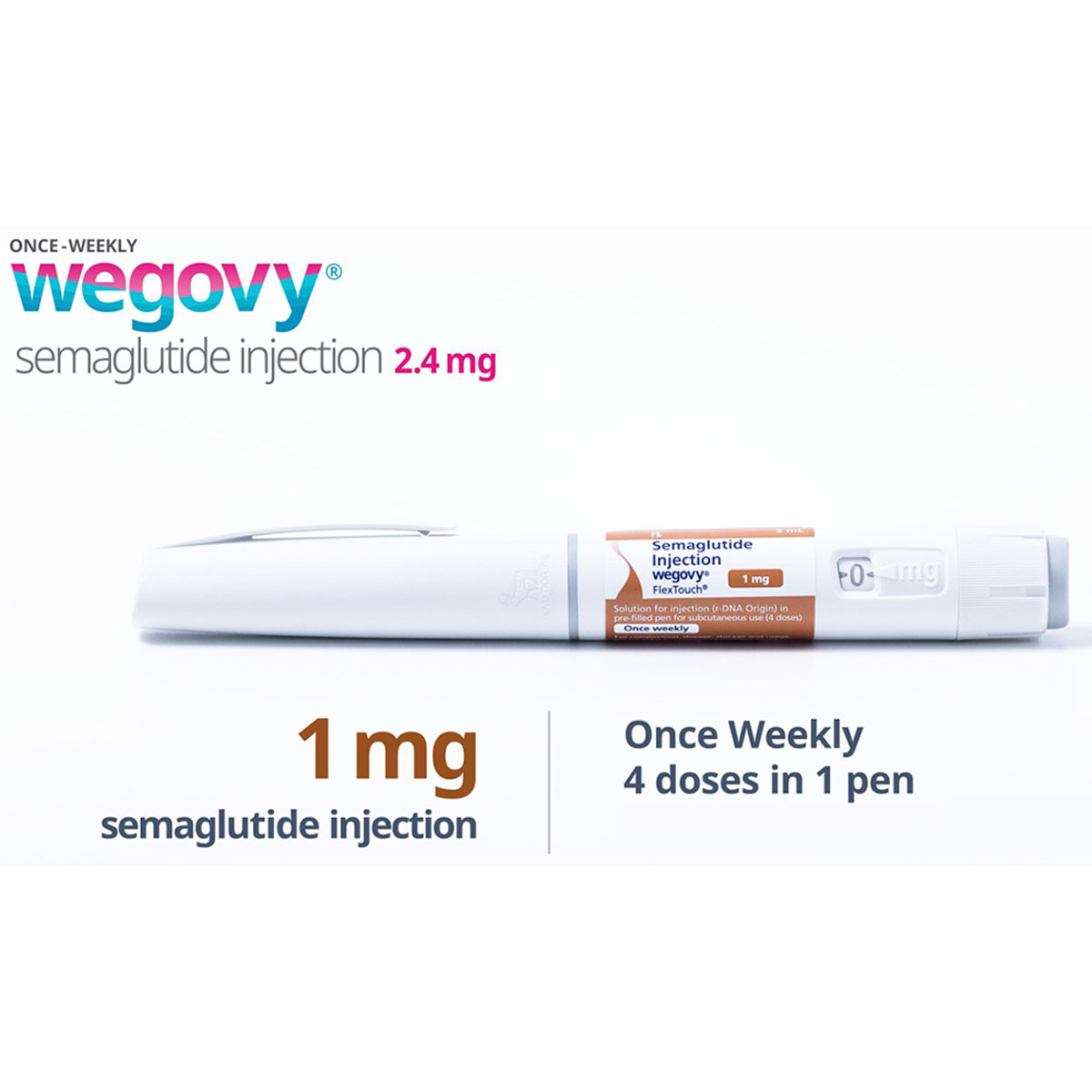 Wegovy Flextouch 1 mg PFP Combipack Injection 3 ml, Pack of 1 Wegovy Flextouch 1 mg PFP Combipack Injection 3 ml, Pack of 1