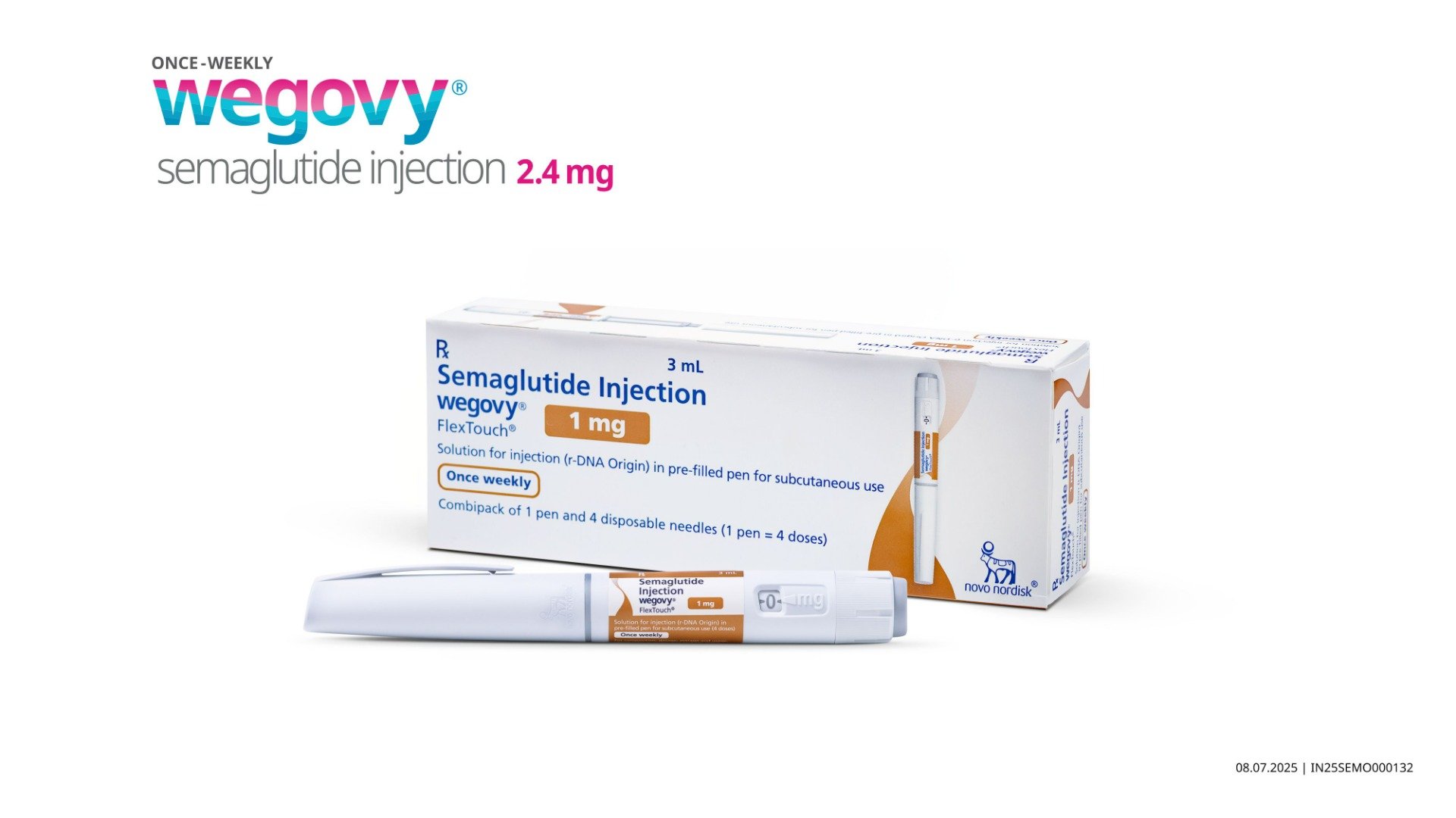 Wegovy Flextouch 1 mg PFP Combipack Injection 3 ml, Pack of 1 Wegovy Flextouch 1 mg PFP Combipack Injection 3 ml, Pack of 1