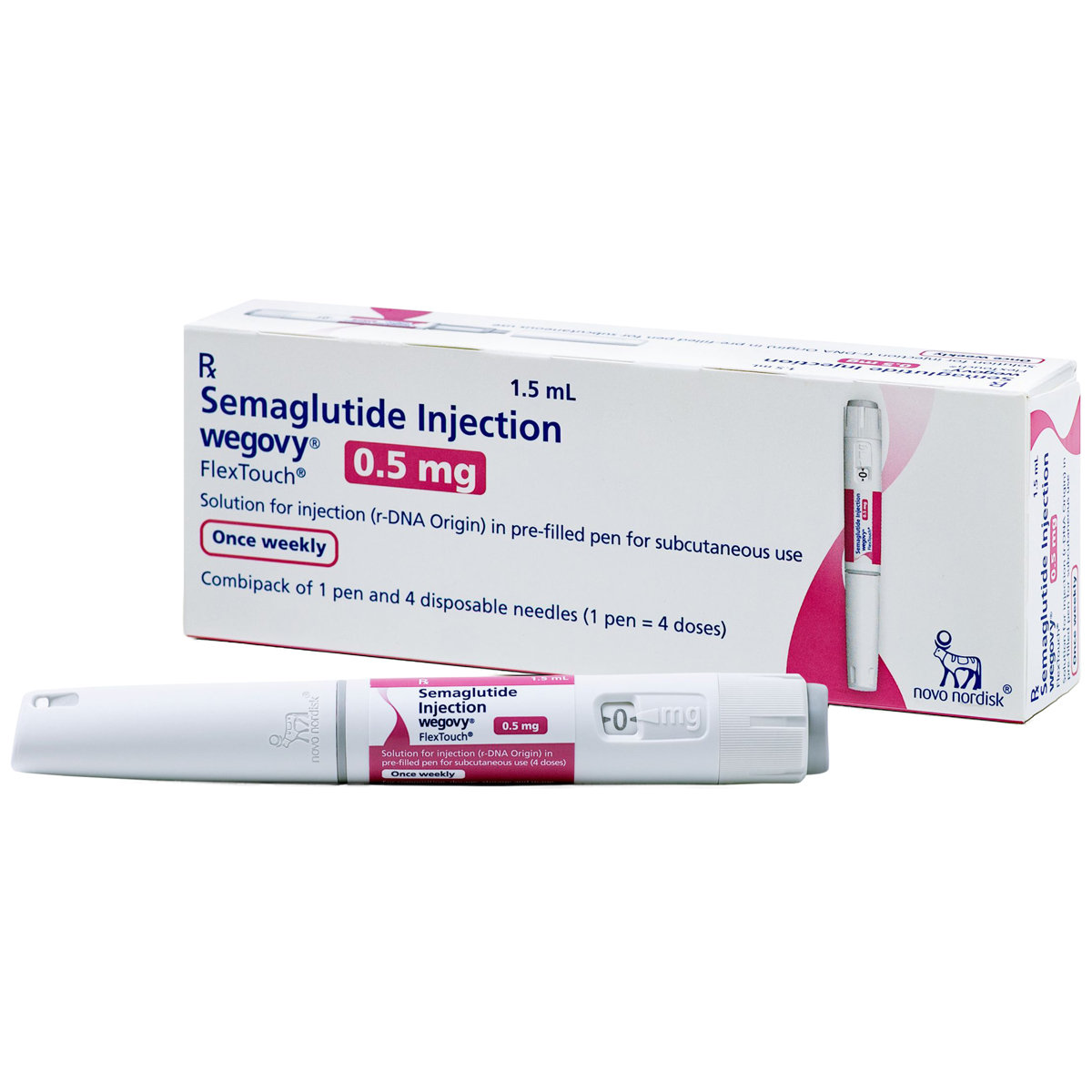 Wegovy Flextouch 0.5 mg PFP Combipack Injection 1.5 ml, Pack of 1 Wegovy Flextouch 0.5 mg PFP Combipack Injection 1.5 ml, Pack of 1