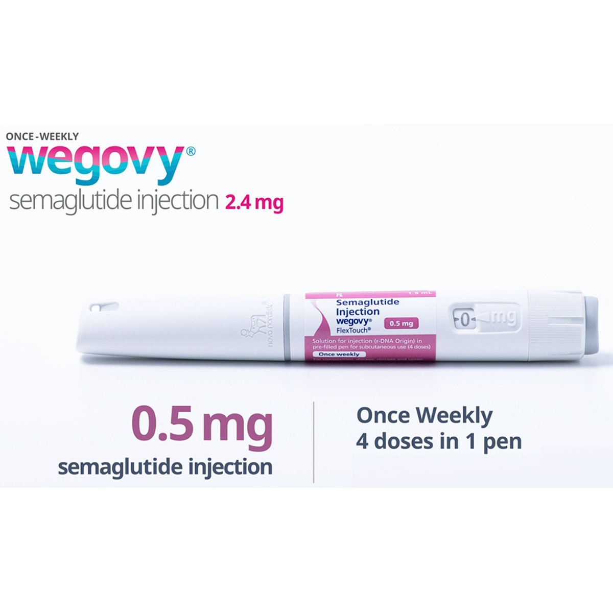 Wegovy Flextouch 0.5 mg PFP Combipack Injection 1.5 ml, Pack of 1 Wegovy Flextouch 0.5 mg PFP Combipack Injection 1.5 ml, Pack of 1