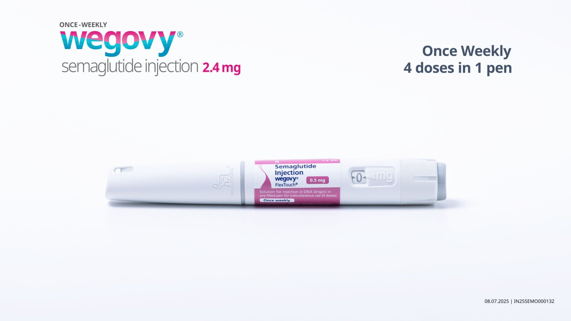 Wegovy Flextouch 0.5 mg PFP Combipack Injection 1.5 ml, Pack of 1 Wegovy Flextouch 0.5 mg PFP Combipack Injection 1.5 ml, Pack of 1