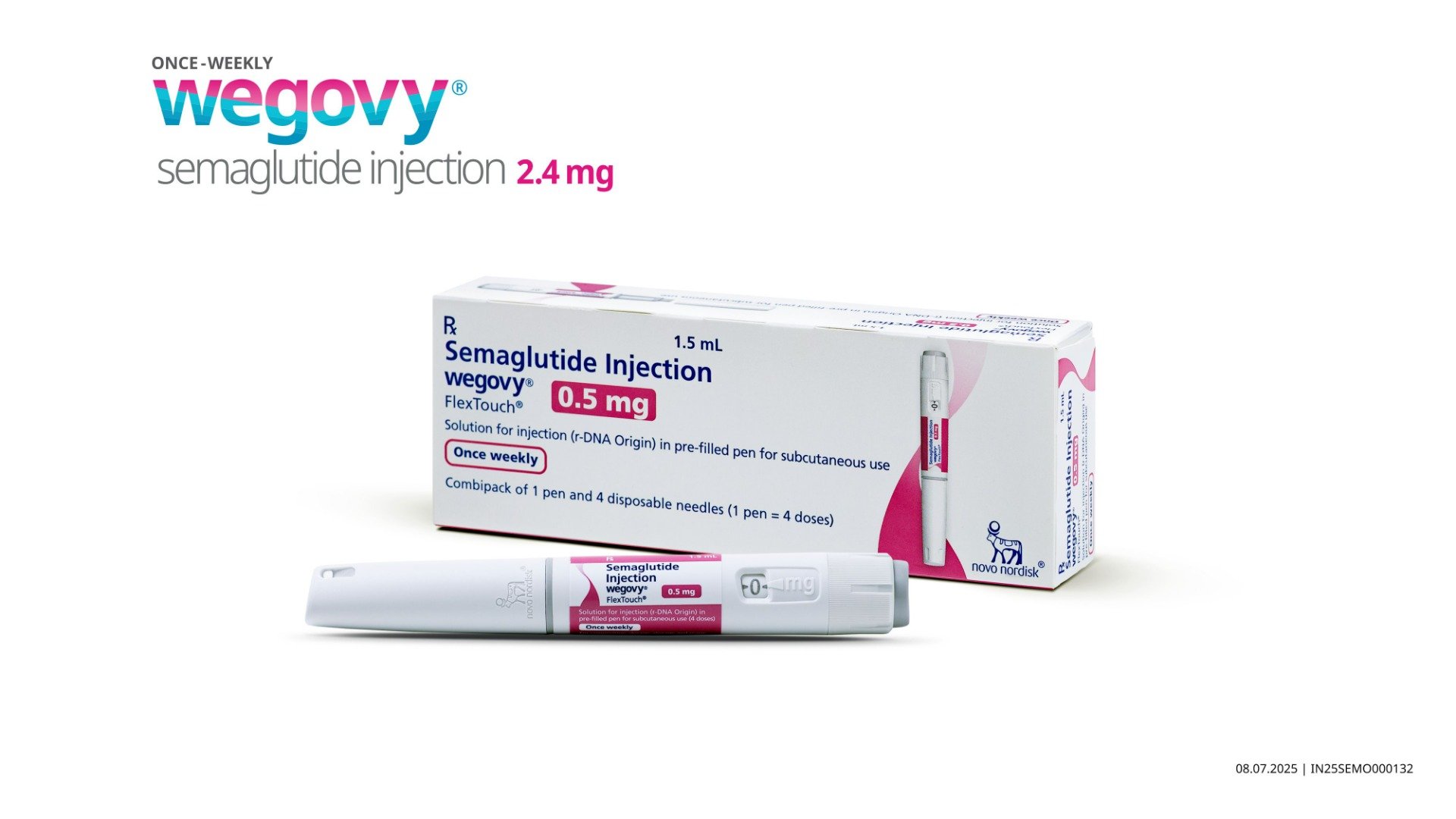 Wegovy Flextouch 0.5 mg PFP Combipack Injection 1.5 ml, Pack of 1 Wegovy Flextouch 0.5 mg PFP Combipack Injection 1.5 ml, Pack of 1