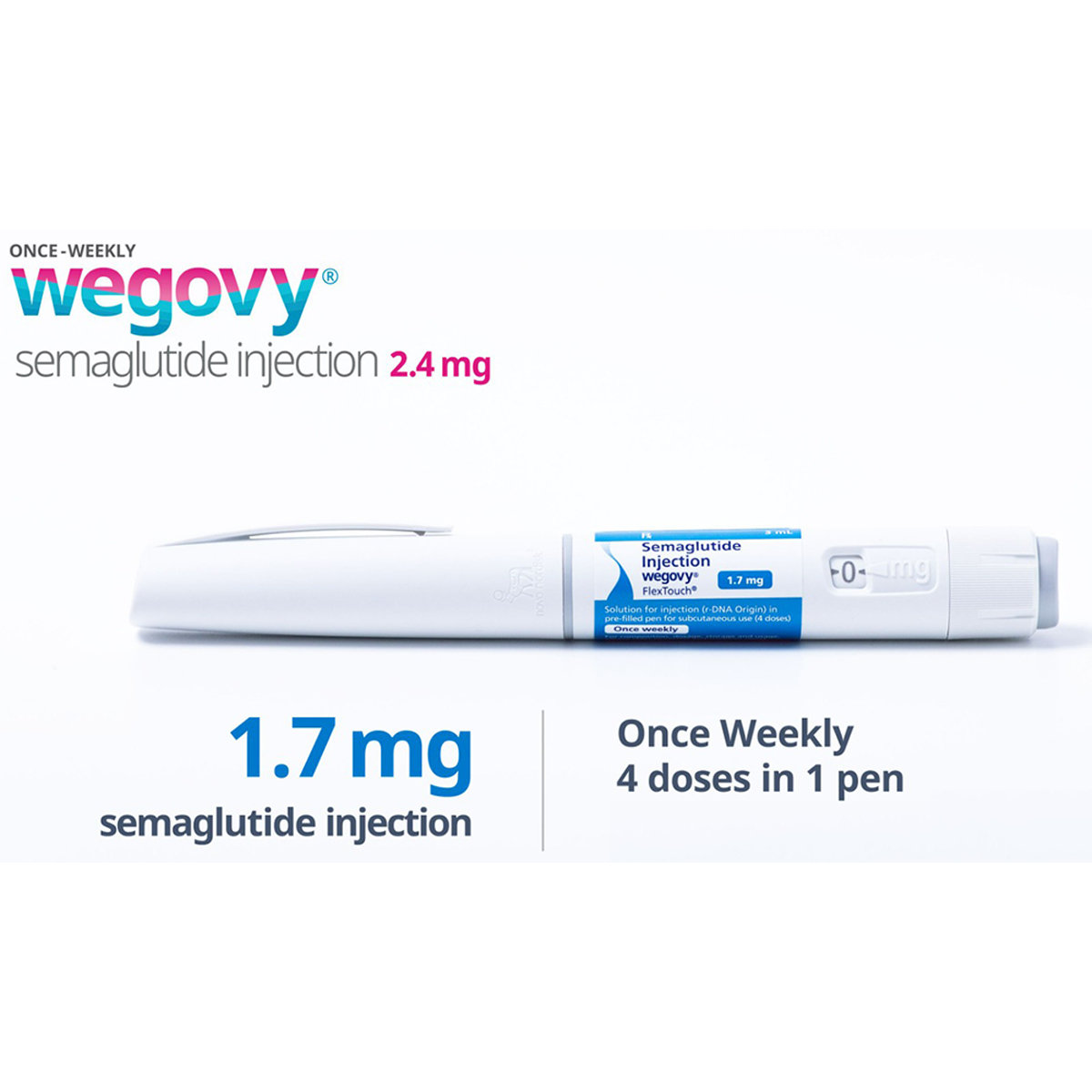 Wegovy Flextouch 1.7 mg PFP Combipack Injection 3 ml, Pack of 1 Wegovy Flextouch 1.7 mg PFP Combipack Injection 3 ml, Pack of 1