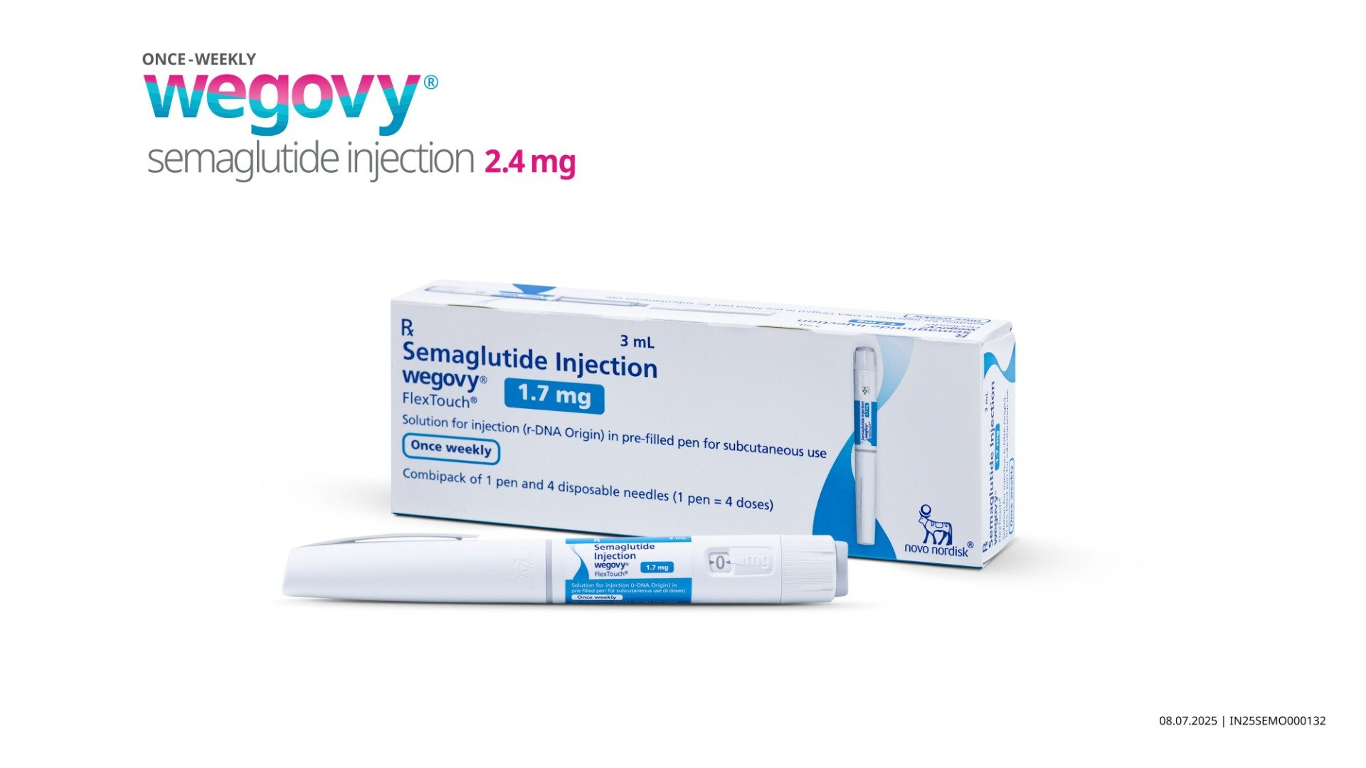 Wegovy Flextouch 1.7 mg PFP Combipack Injection 3 ml, Pack of 1 Wegovy Flextouch 1.7 mg PFP Combipack Injection 3 ml, Pack of 1
