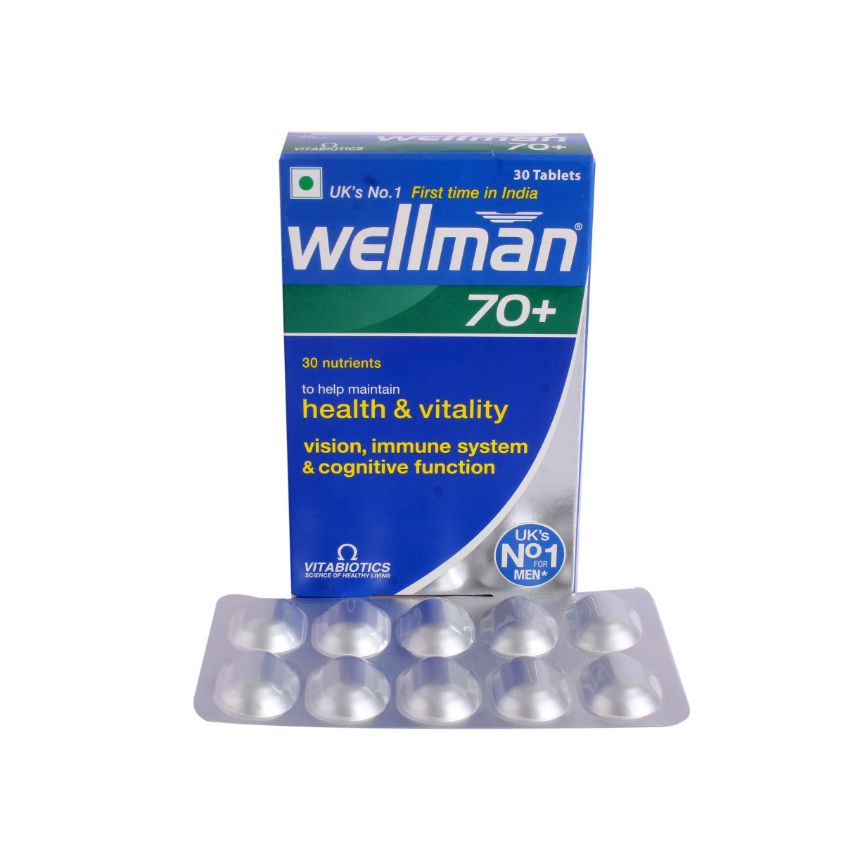 Wellman 70+ Health Supplement for Men, 30 Tablets Price, Uses, Side