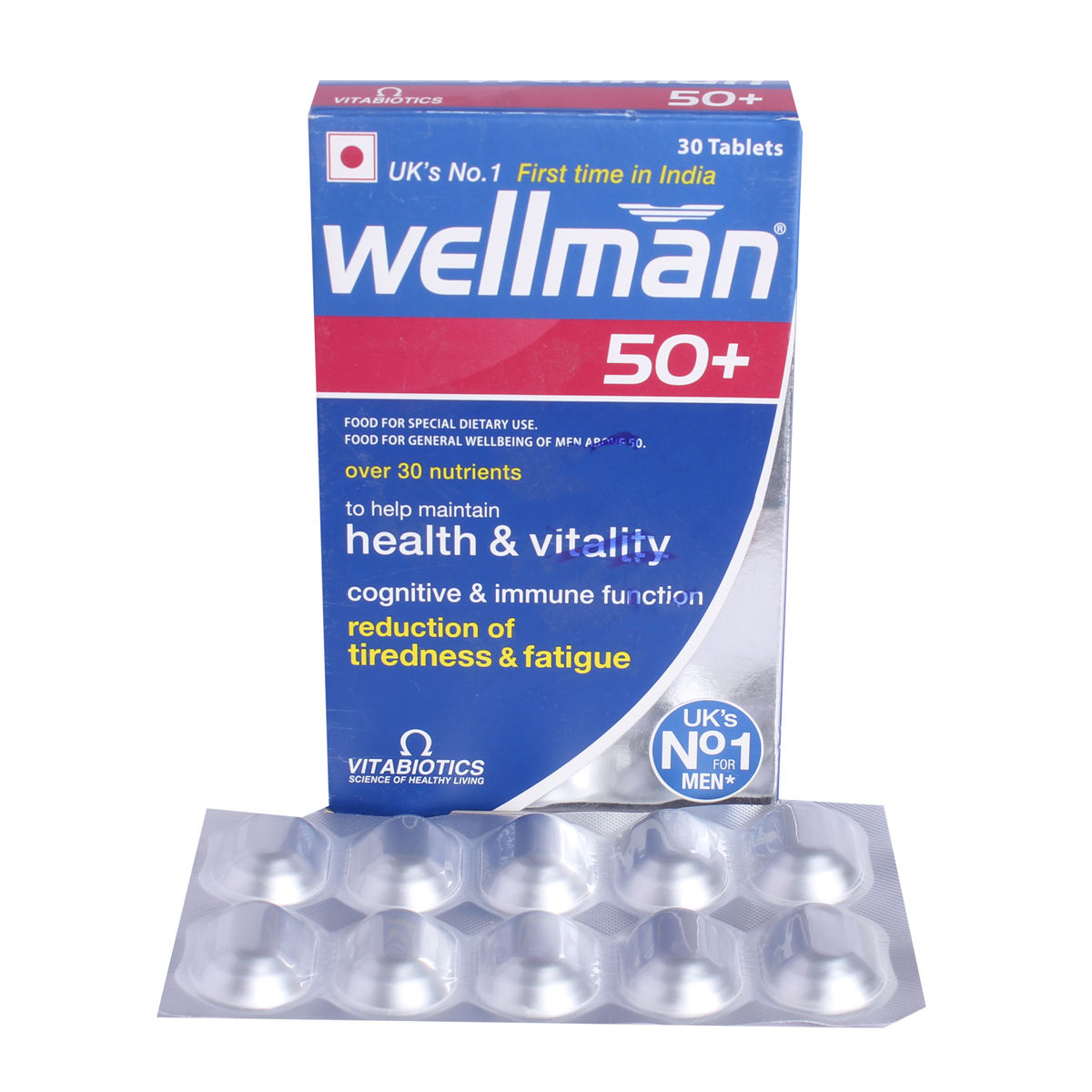 Wellman 50+ Health Supplement for Men, 30 Tablets Price, Uses, Side