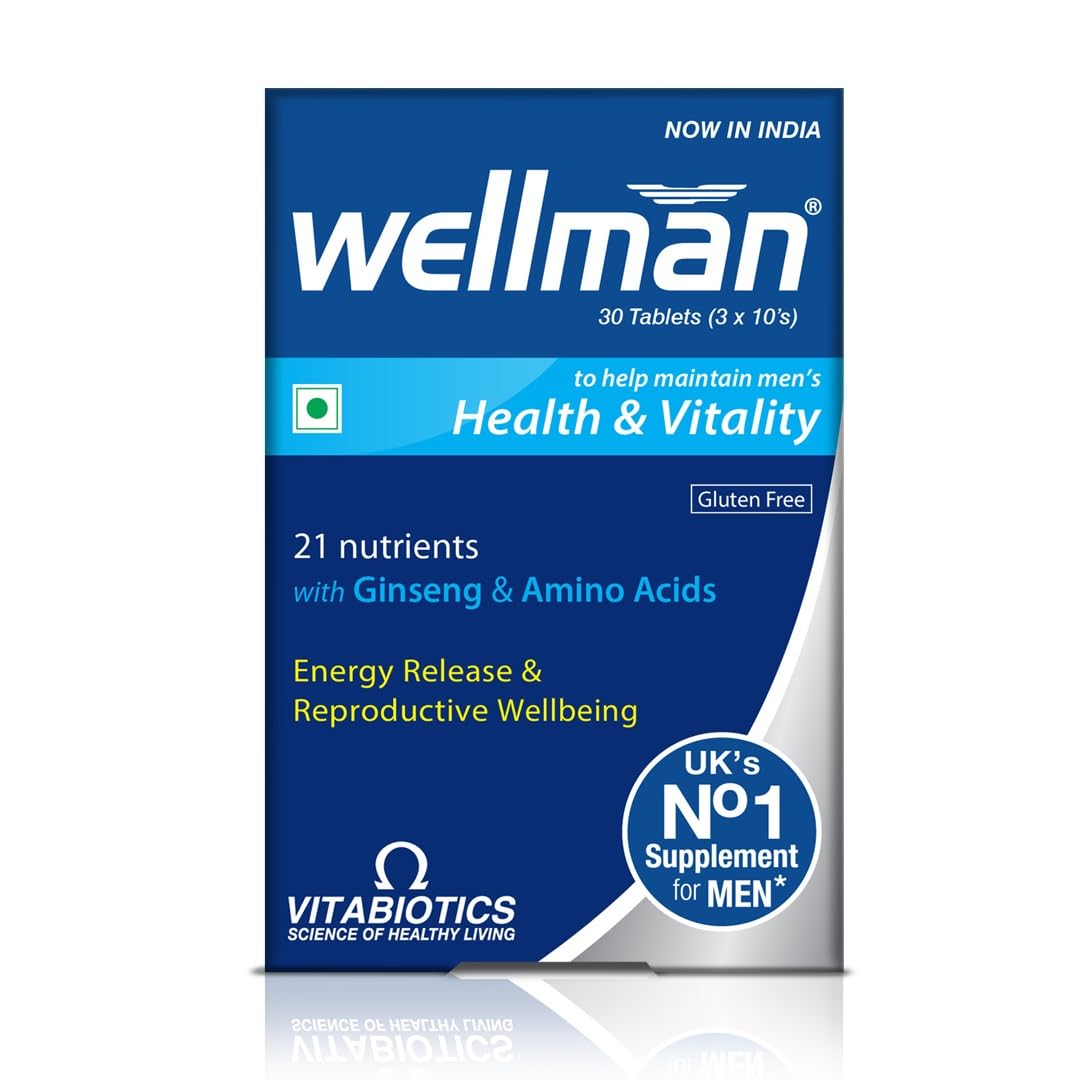 Wellman Health Supplement for Men, 30 Tablets, Pack of 30 Wellman Health Supplement for Men, 30 Tablets, Pack of 30