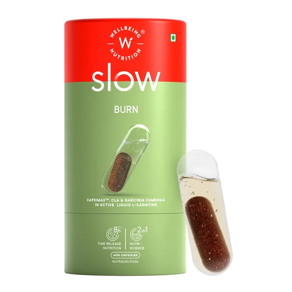 Wellbeing Nutrition Slow Burn, 60 Capsules, Pack of 1