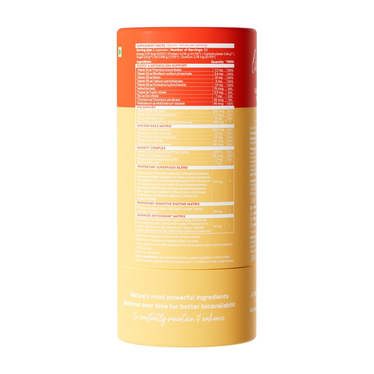 Wellbeing Nutrition Slow Multi + Omega for Her, 60 Capsules, Pack of 1 Wellbeing Nutrition Slow Multi + Omega for Her, 60 Capsules, Pack of 1