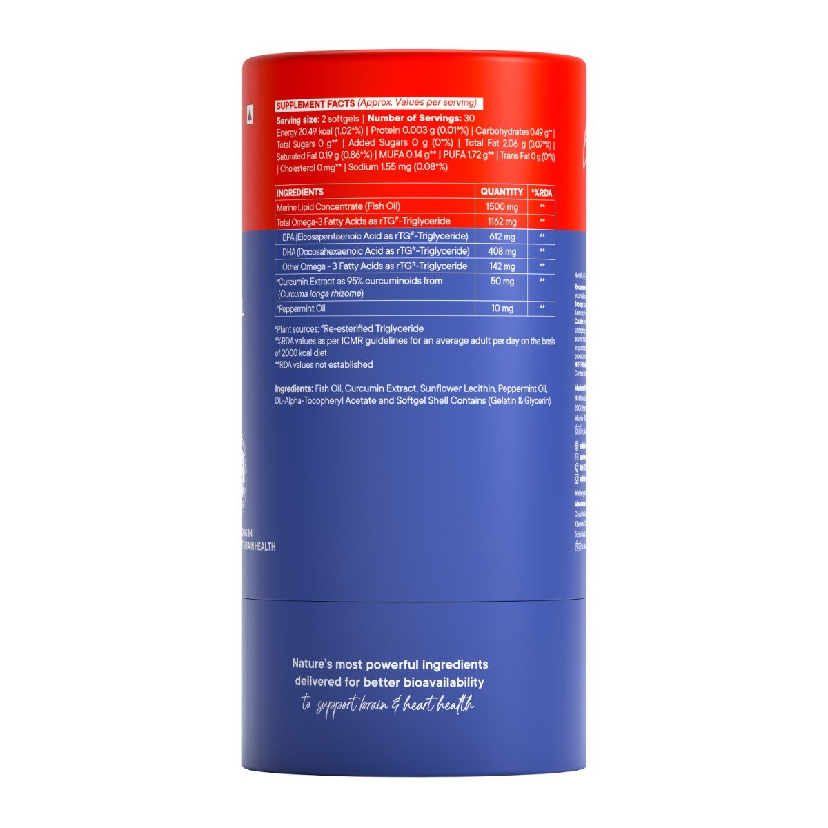 Wellbeing Nutrition Slow Triple Strength Omega-3 Fish Oil, 60 Capsules, Pack of 1 Wellbeing Nutrition Slow Triple Strength Omega-3 Fish Oil, 60 Capsules, Pack of 1