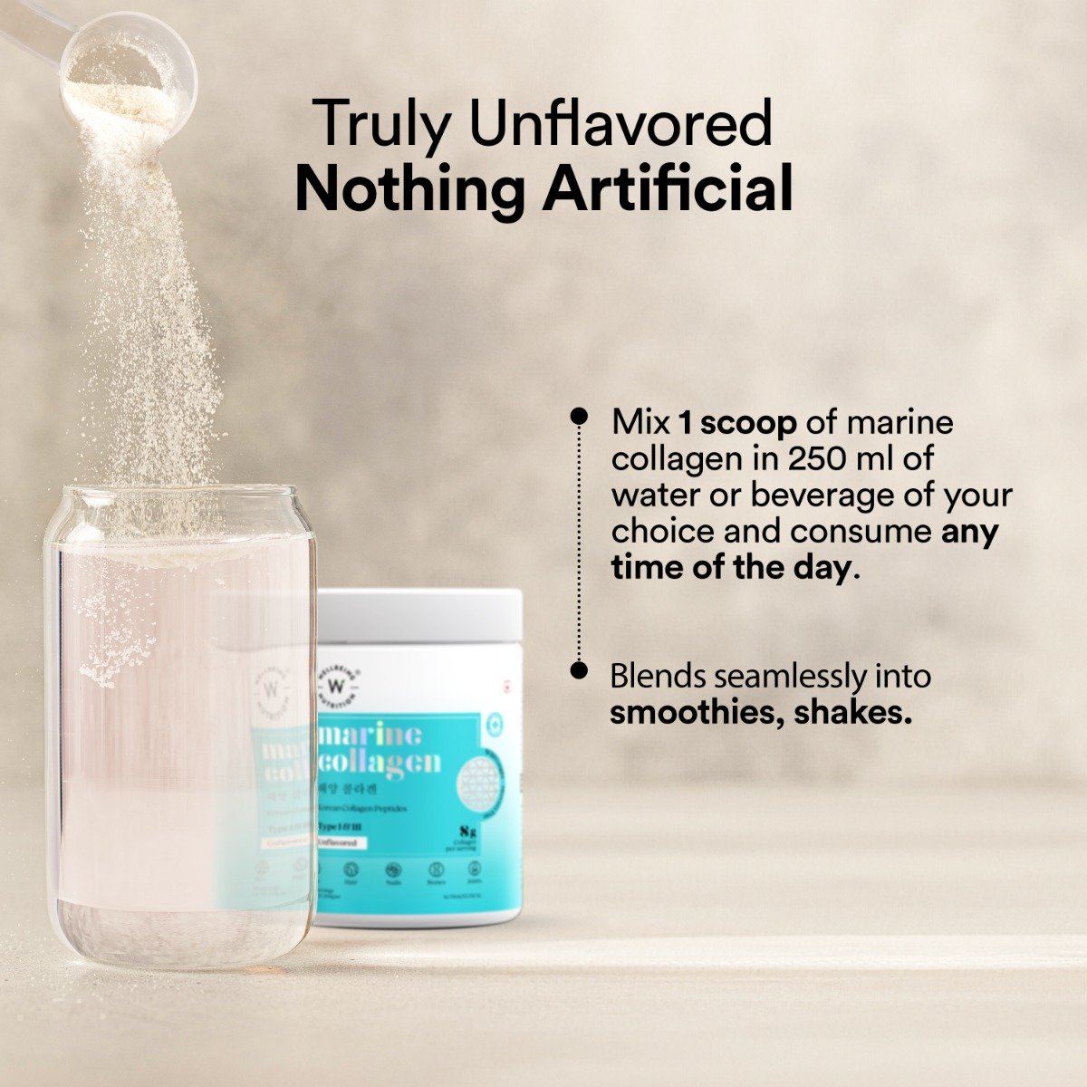 Wellbeing Nutrition Pure Korean Marine Collagen Supplements Powder, 200 gm, Pack of 1 Wellbeing Nutrition Pure Korean Marine Collagen Supplements Powder, 200 gm, Pack of 1