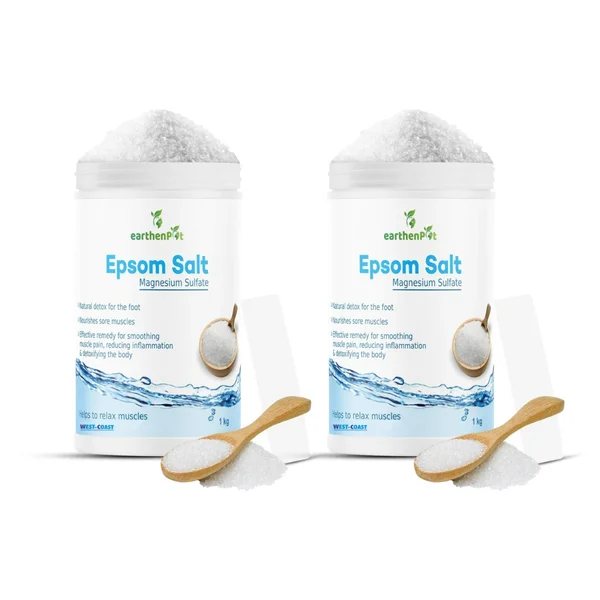 West-Coast Epsom Salt Granule, 2 kg (2x1kg) |for Foot & Muscle Pain