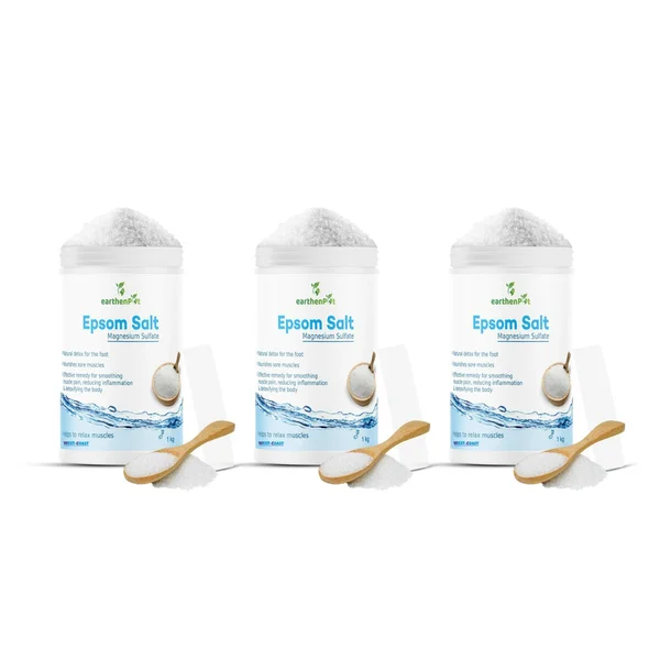 West-Coast Epsom Salt Granule, 3 kg (3x1kg) |for Foot & Muscle Pain