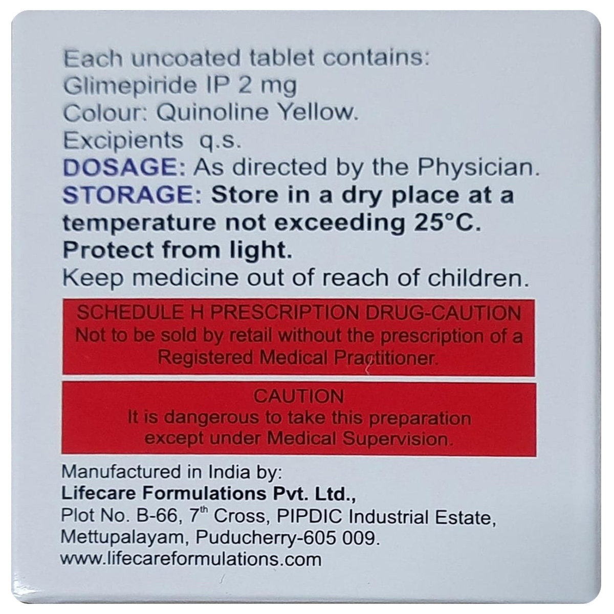 Glimiprime-2 Tablet 15's, Pack of 15 TabletS Glimiprime-2 Tablet 15's, Pack of 15 TabletS